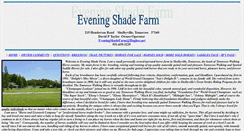 Desktop Screenshot of eveningshadefarm.com