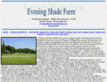Tablet Screenshot of eveningshadefarm.com